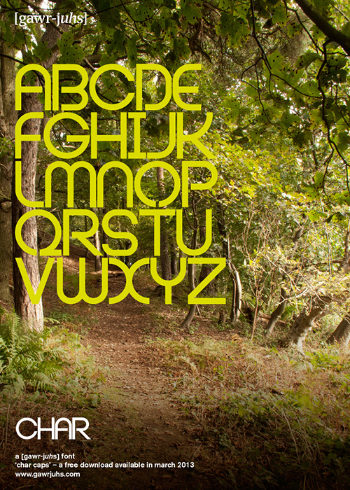 Char Typeface Poster